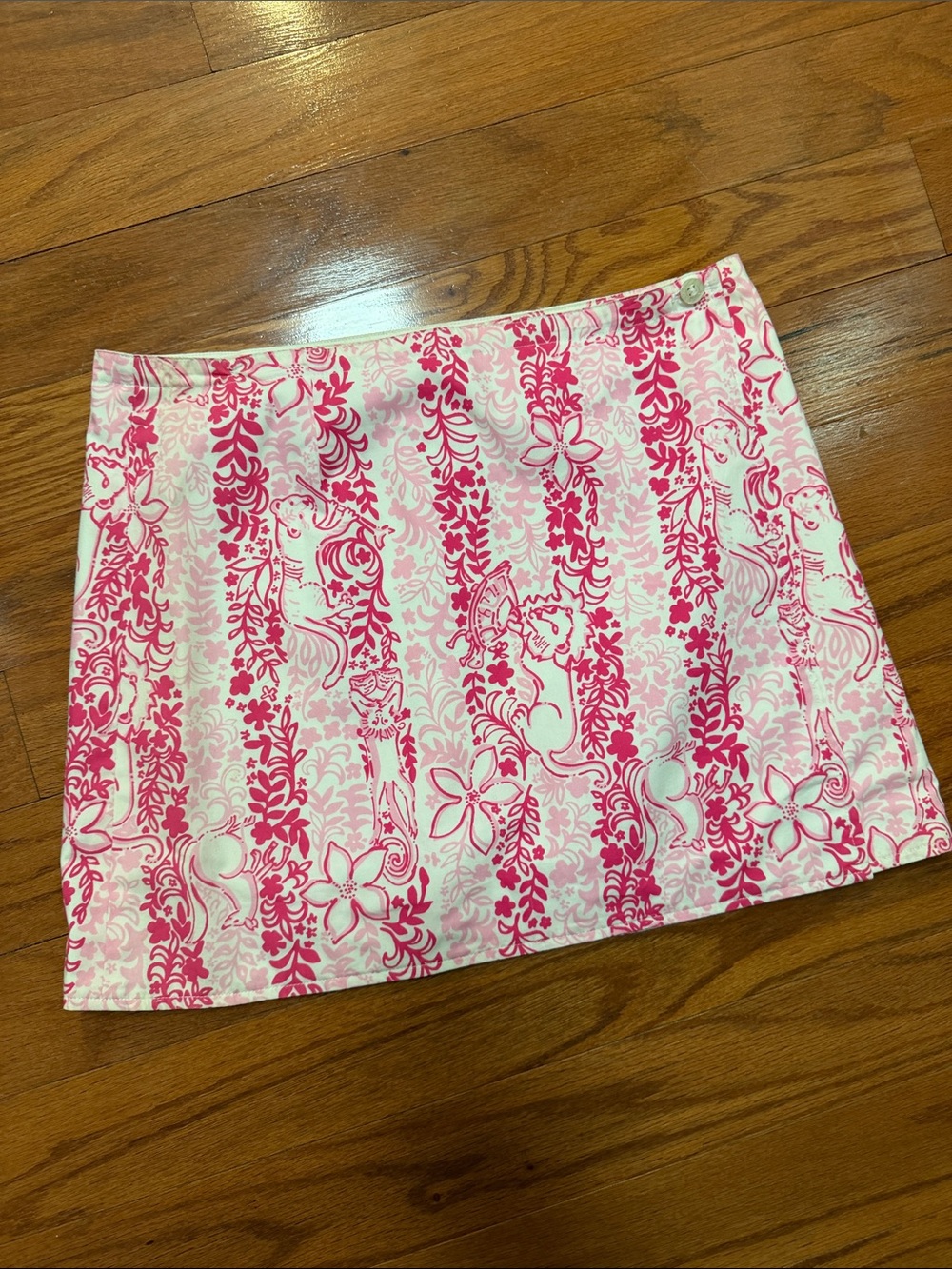 Lilly Pulitzer reversible  Pink Floral Mini Skirt